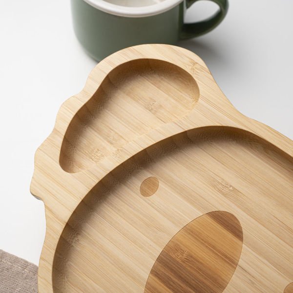 Koala Bamboo Divided Plate