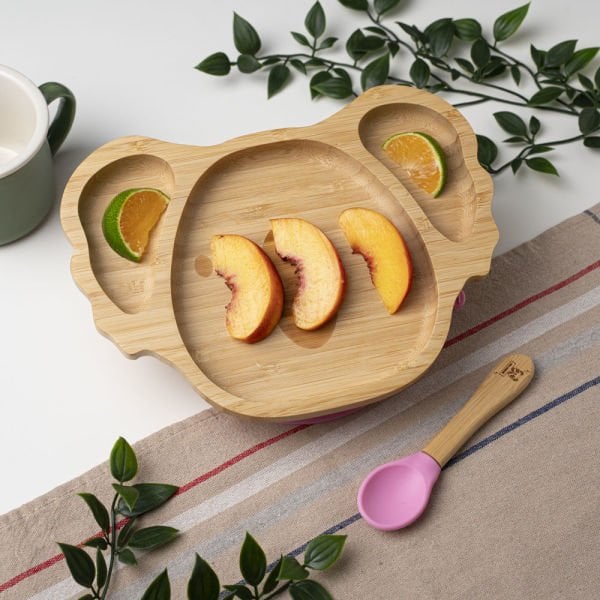 Koala Bamboo Divided Plate