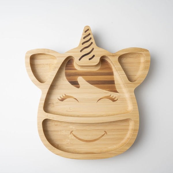 Unicorn Bambu Bölmeli Tabak