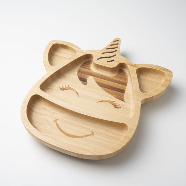 Unicorn Bamboo Divided Plate
