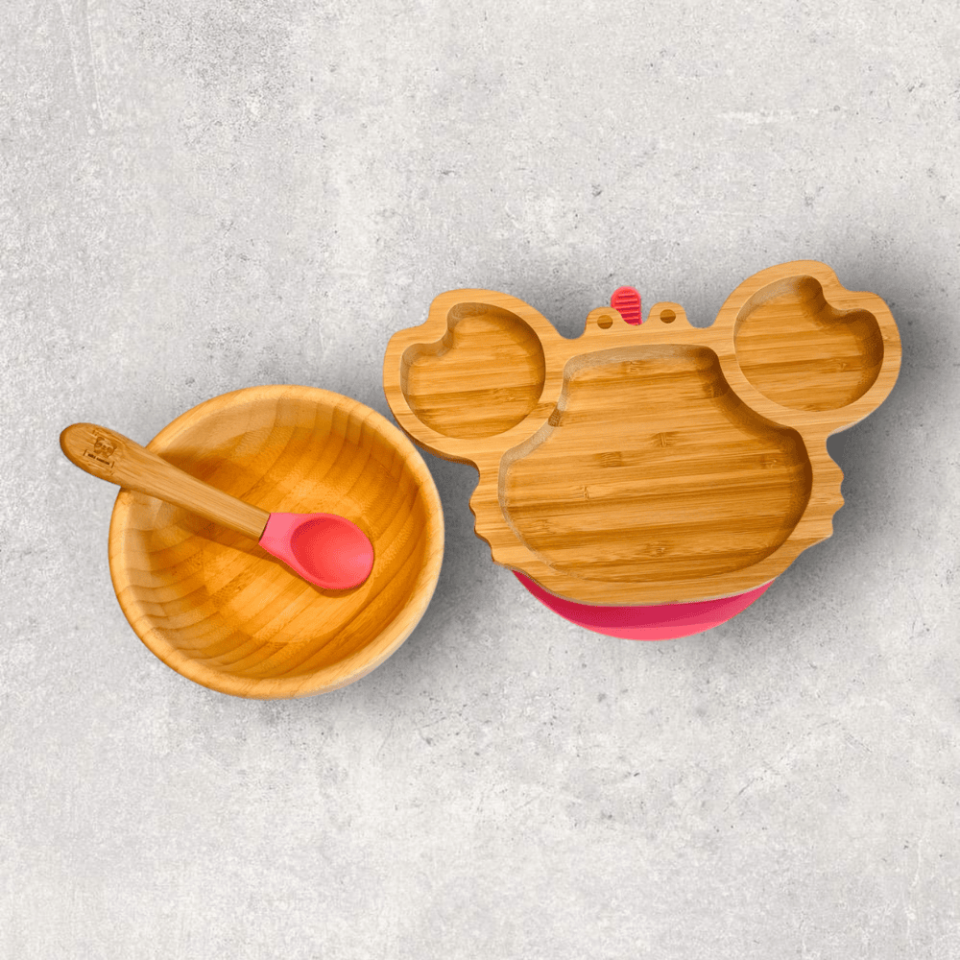 Yengeç Bambu Tabak Seti