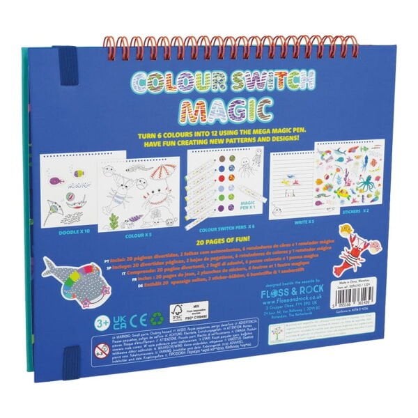 FLOSS&ROCK Renk Değiştiren Sihirli Aktivite Kitabı / Ocean