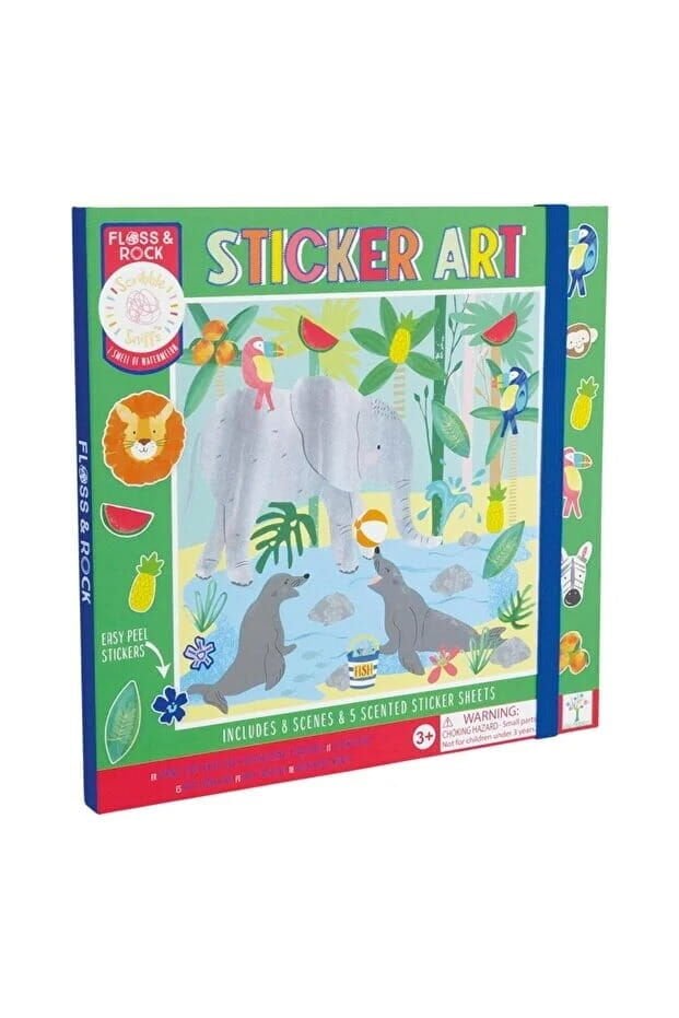 FLOSS&ROCK Jungle Kokulu Sticker Aktivite Kitabı