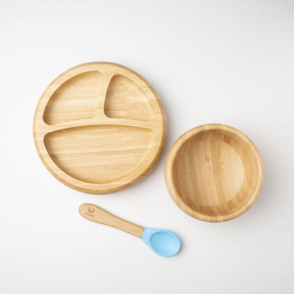 Yuvarlak Bölmeli Bambu Tabak Seti