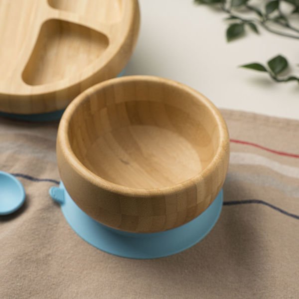 Yuvarlak Bölmeli Bambu Tabak Seti