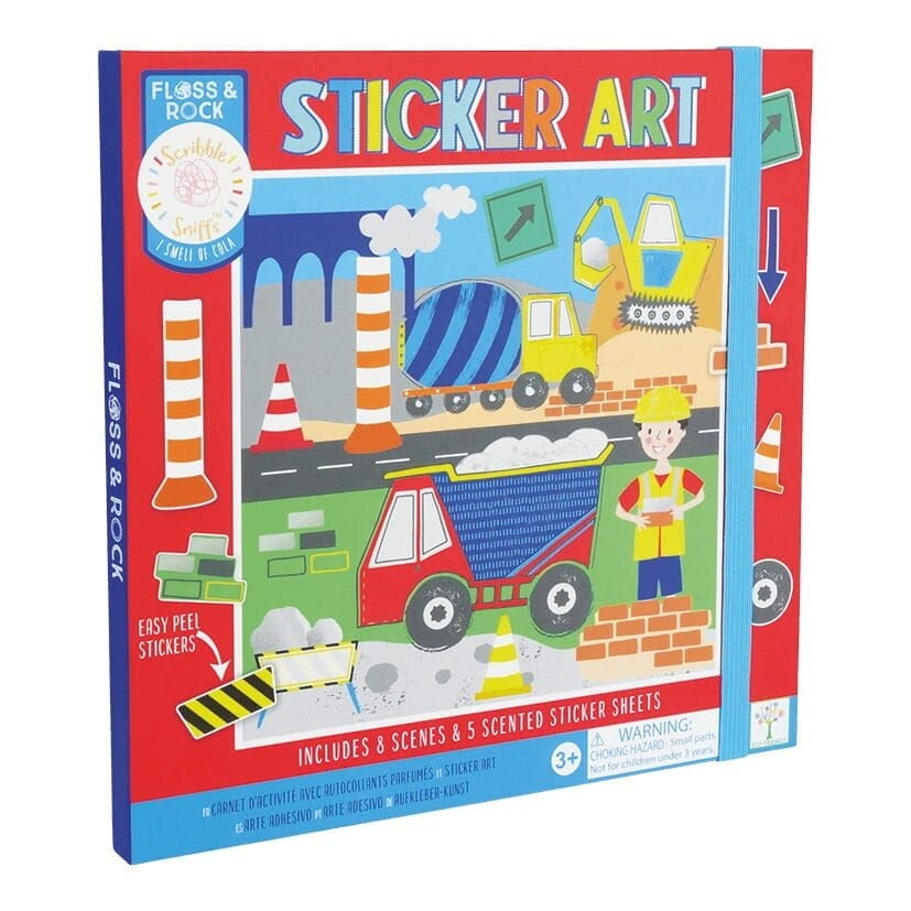 FLOSS&ROCK Kokulu Sticker Aktivite Kitabı / Construction