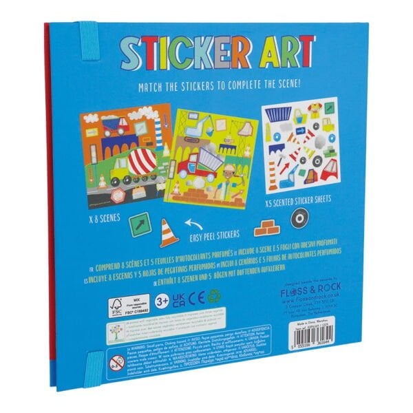 FLOSS&ROCK Kokulu Sticker Aktivite Kitabı / Construction