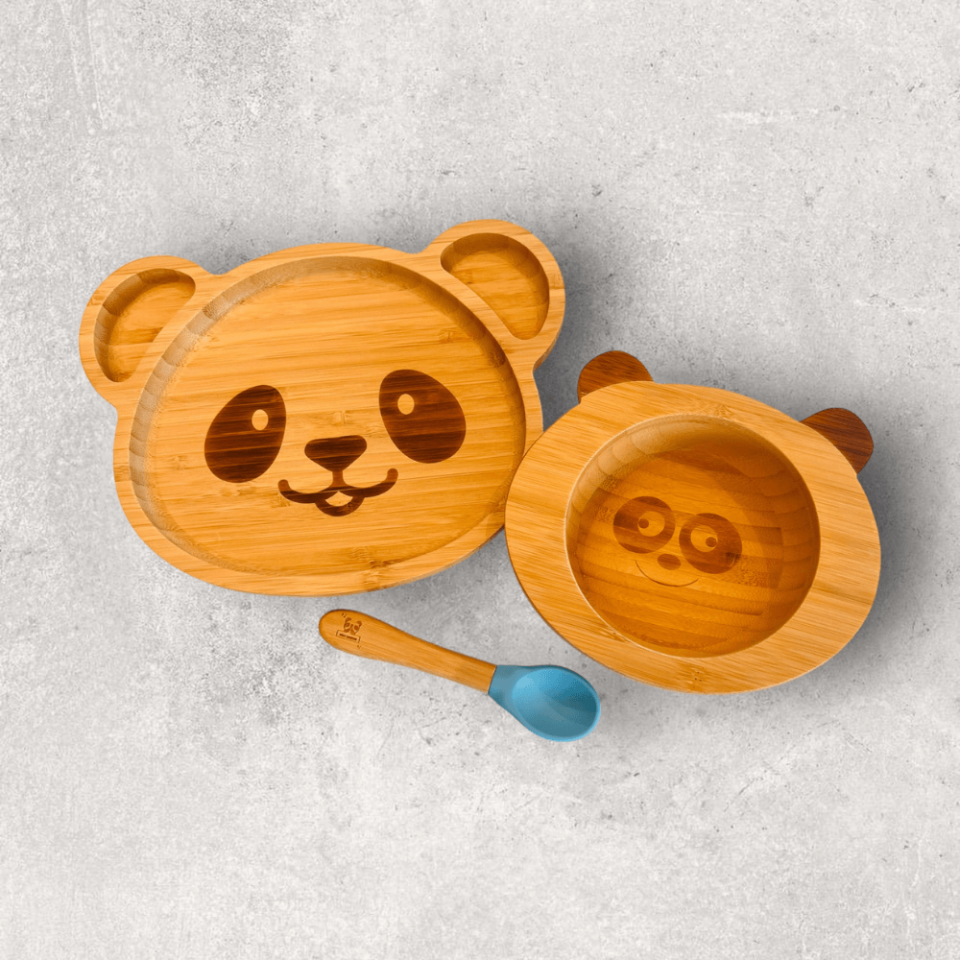 Panda Bambu Tabak Seti