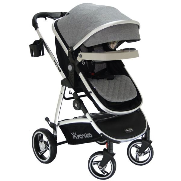 Yoyko City Seyahat Sistem Bebek Arabası 3 in 1 Lacivert Silver
