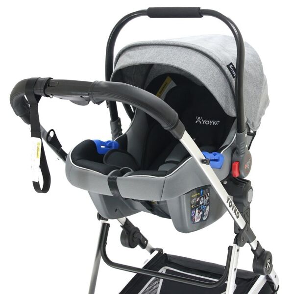 Yoyko City Seyahat Sistem Bebek Arabası 3 in 1 Lacivert Silver