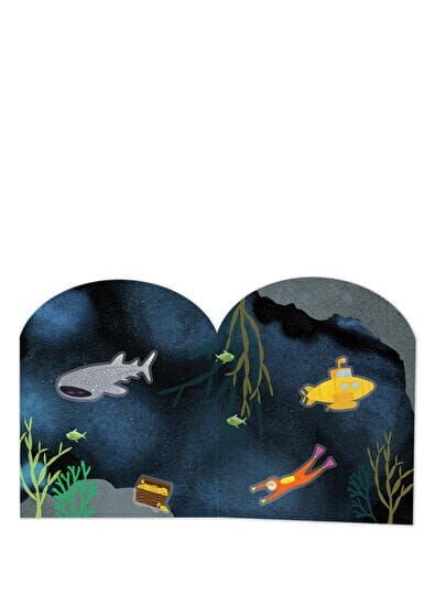 FLOSS&ROCK Deep Sea Tak Çıkart Sticker Oyun Sahnesi