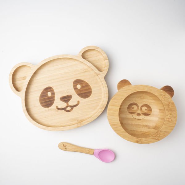 Panda Bambu Tabak Seti