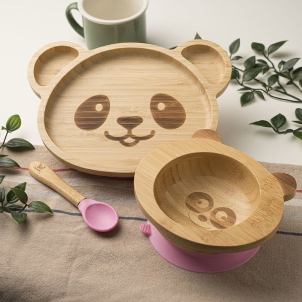 Panda Bambu Tabak Seti