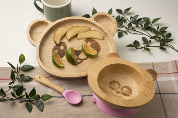 Panda Bambu Tabak Seti