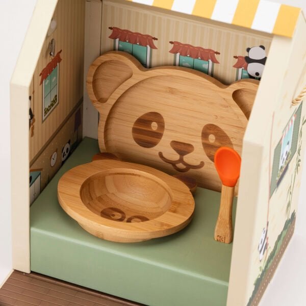Panda Bambu Tabak Seti