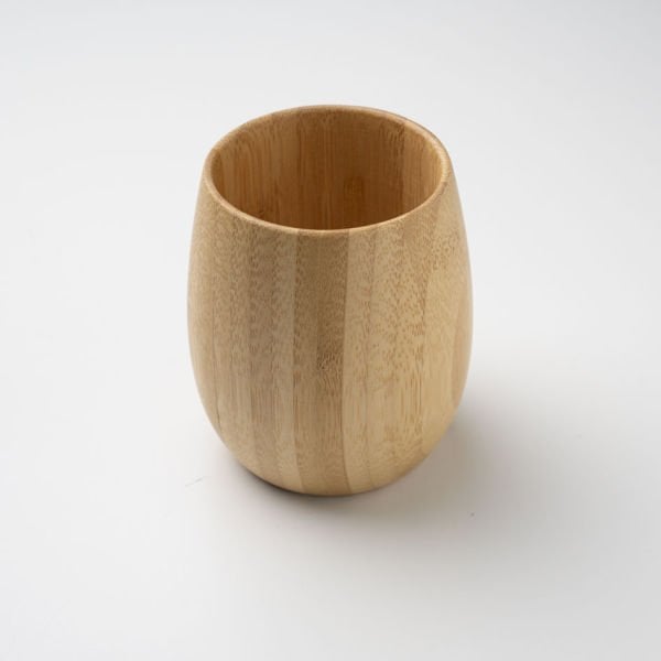 Kulpsuz Silikonlu Bambu Bardak