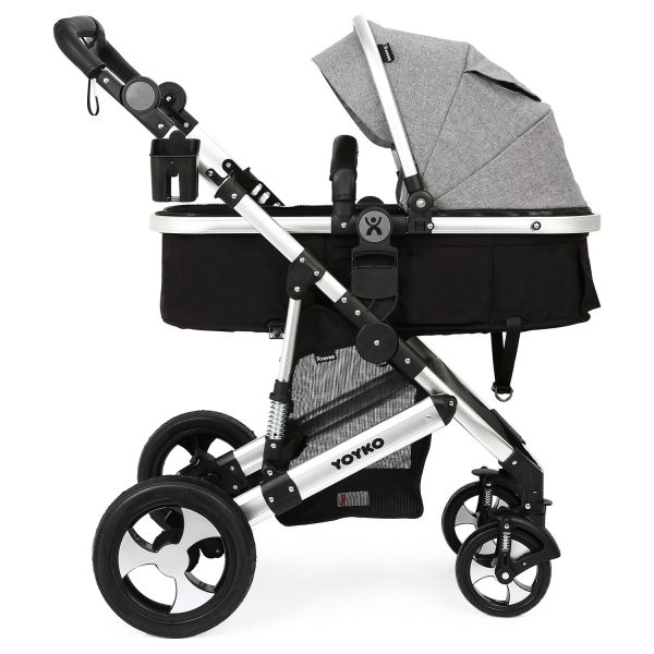 Yoyko Ultimate Travel Sistem Bebek Arabası 3 in 1 Gri Silver