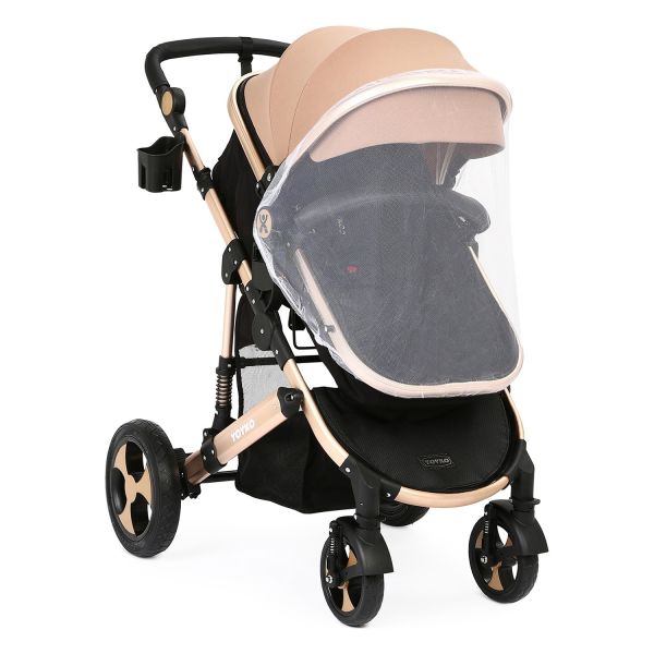 Yoyko Ultimate Travel Sistem Bebek Arabası 3 in 1 Coffee Rose