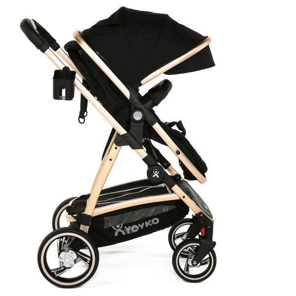 Yoyko City Seyahat Sistem Bebek Arabası 3 in 1 Siyah Rose