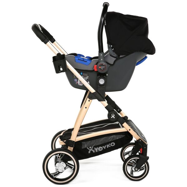 Yoyko City Seyahat Sistem Bebek Arabası 3 in 1 Siyah Rose