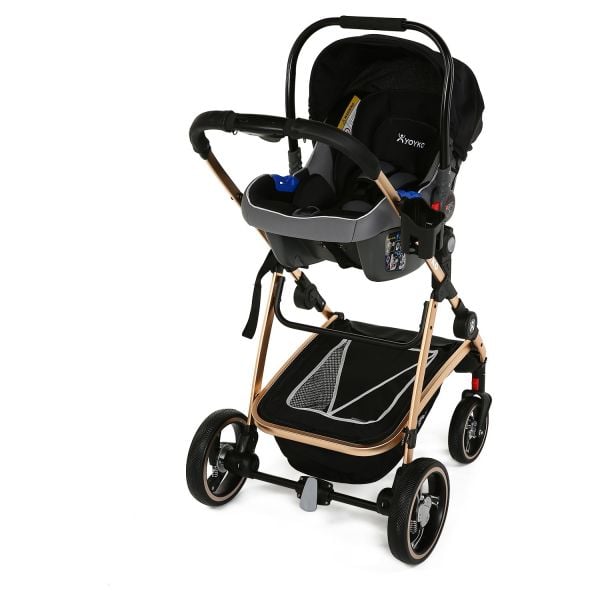 Yoyko City Seyahat Sistem Bebek Arabası 3 in 1 Siyah Rose