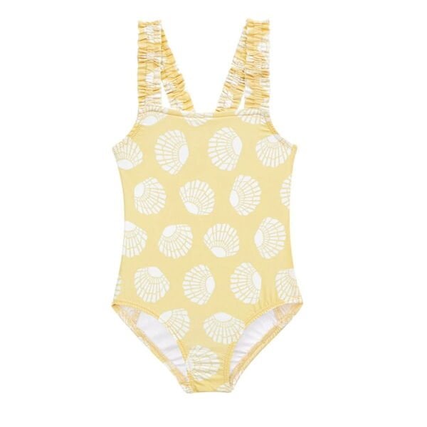 Sand Mother Sunny Shells Smocked Swimsuit