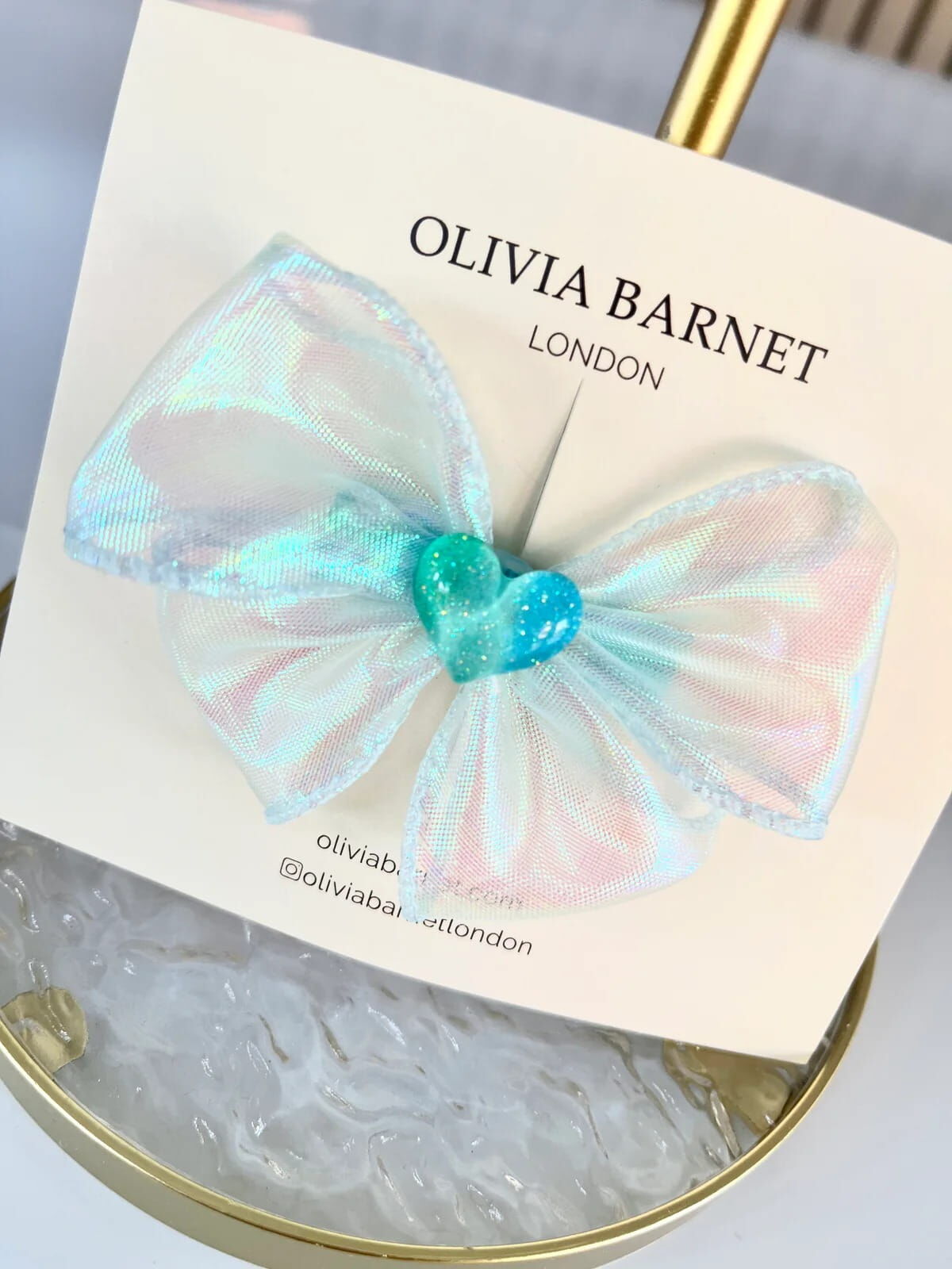 OLIVIA BARNET Oceans Heart Haır Bow
