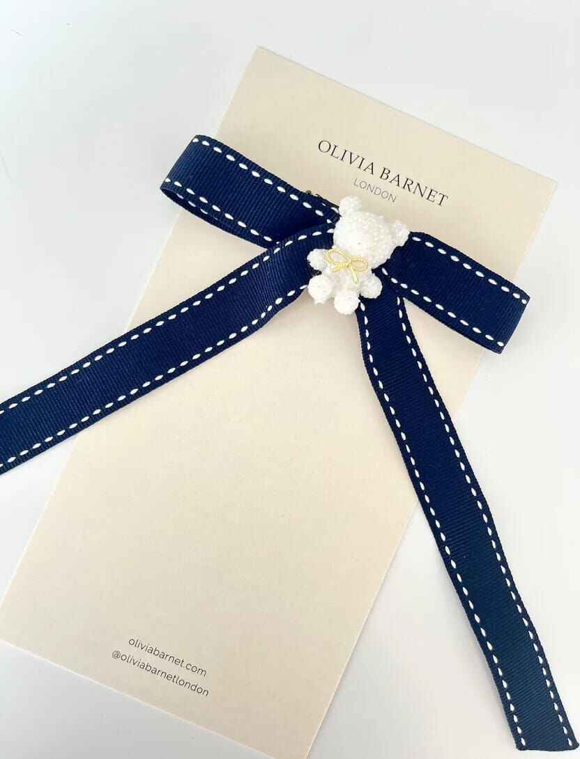 OLIVIA BARNET Oxford Navy Barette Klips Toka