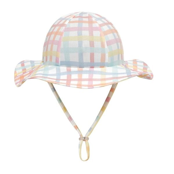 Sand Mother Rainbow Gingham Sun Hat