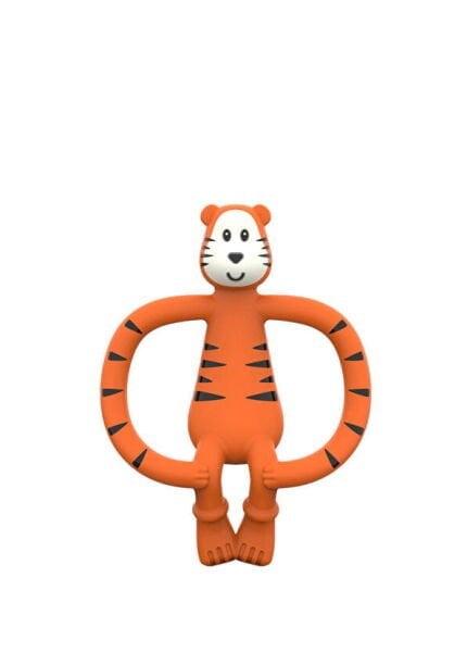 Matchstick Monkey Teddy Tiger Turuncu Silikon Diş Kaşıyıcı