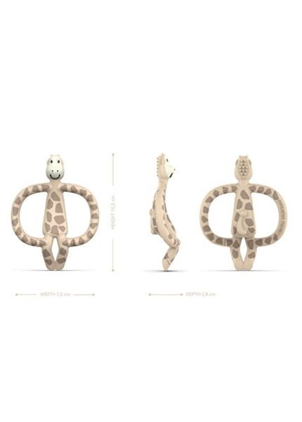 Matchstick Monkey Gigi Giraffe Krem Silikon Diş Kaşıyıcı