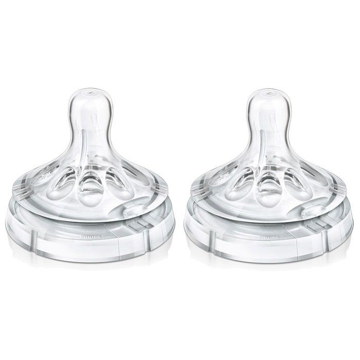 Avent Natural Biberon Emziği Silikon Akış Ayarlı 2 li (3 Ay+) 8710103873976
