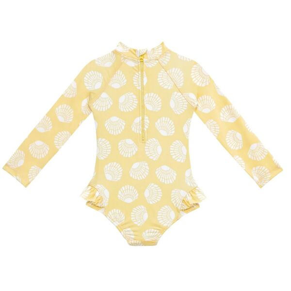 Sand Mother Sunny Shells Long Sleeve Swimsuit