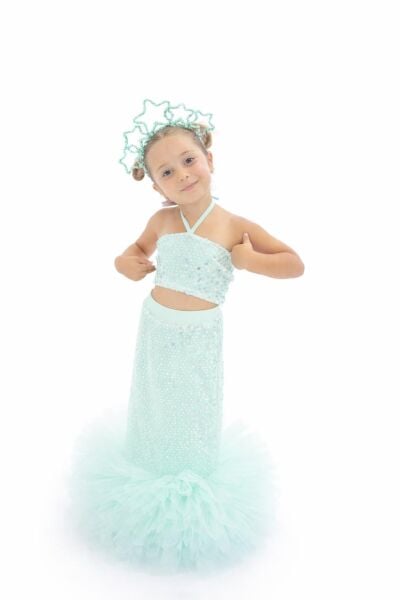 Mon İcone Green Queen Elbıse