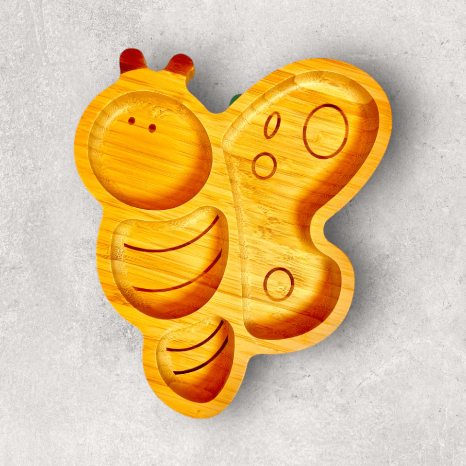 Arı Bölmeli Bambu Tabak