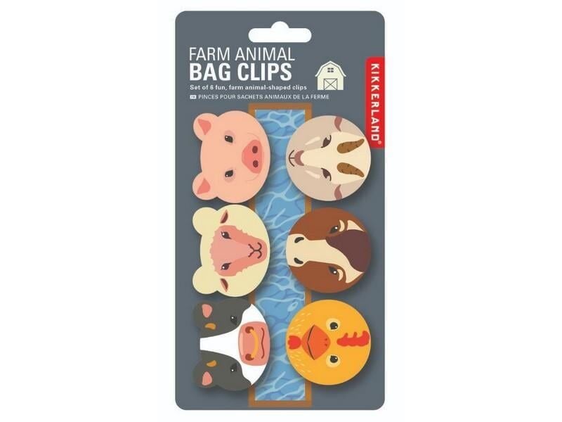 Kikkerland Farm Animal Klips Seti