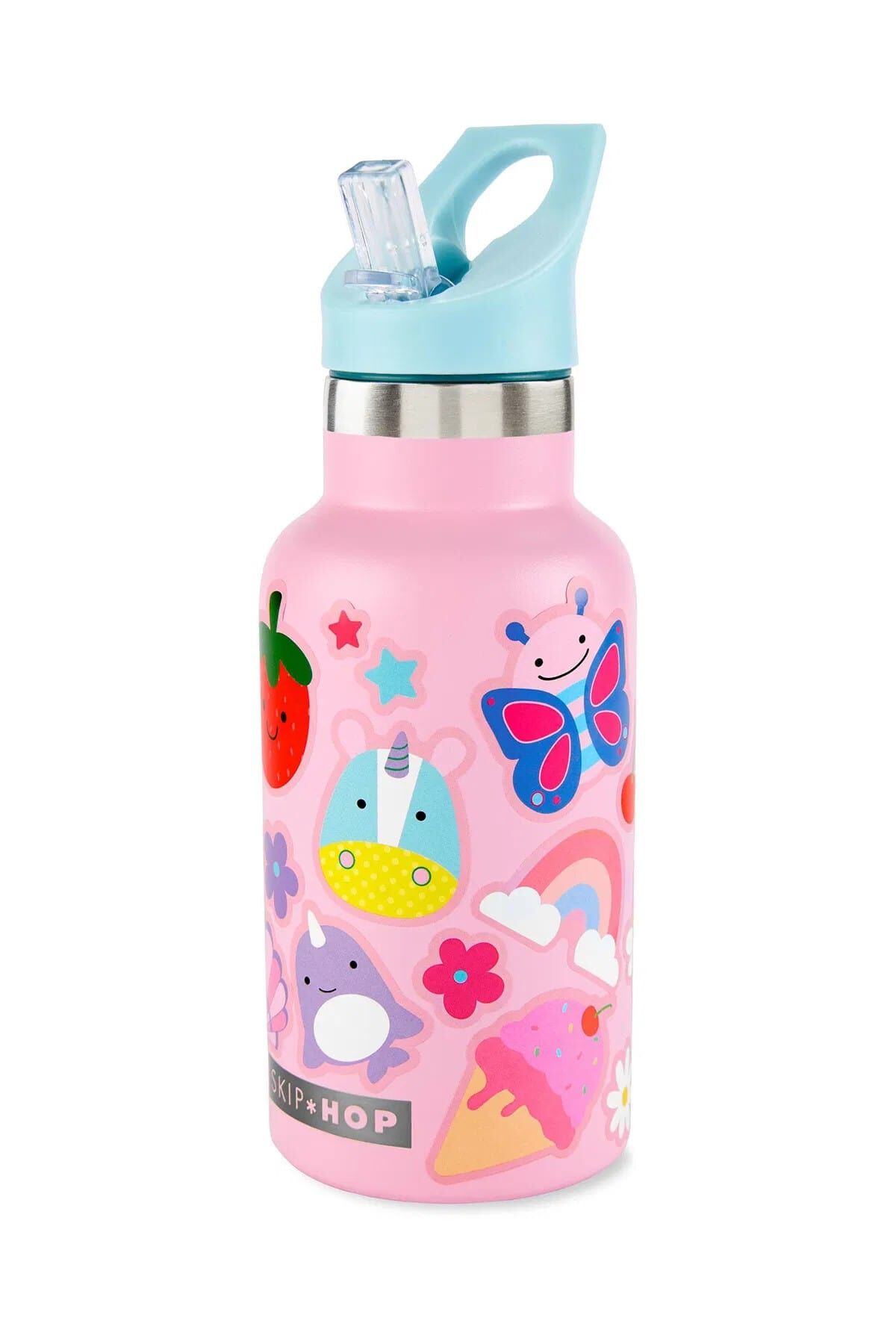 SKIP HOP Spark Style Paslanmaz Çelik Suluk Pembe