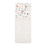 Jera Mini Bebek Yorgan Kılıfı ve Yastık Kılıfı Fox the Gourmet&Plaid