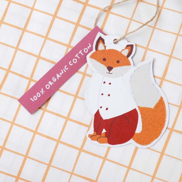 Jera Mini Bebek Yorgan Kılıfı ve Yastık Kılıfı Fox the Gourmet&Plaid
