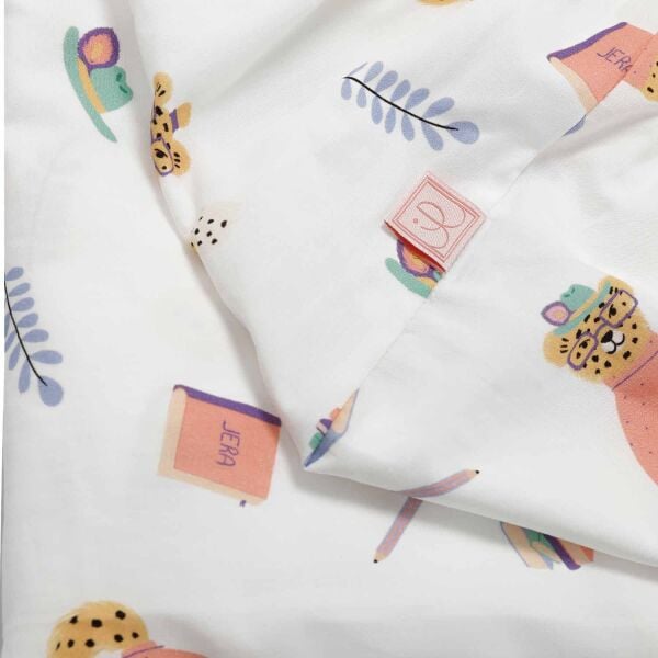 Jera Mini Bebek Çarşafı Yazar Leopar