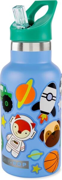 Skip Hop Spark Style Paslanmaz Çelik Suluk Mavi