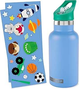 SKIP HOP Spark Style Paslanmaz Çelik Suluk Mavi