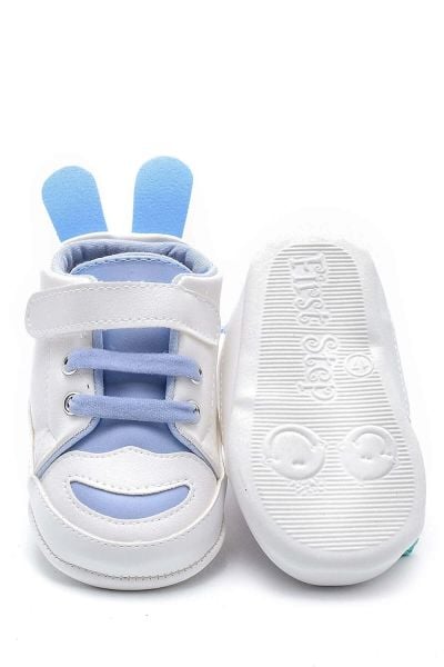 First Step Tavşan Kulaklı Patik - Mavi 8-12 Ay / No.18