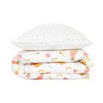 Jera Mini Çocuk Yorgan Kılıfı ve Yastık Kılıfı Leopard The Writer & Rain Drops