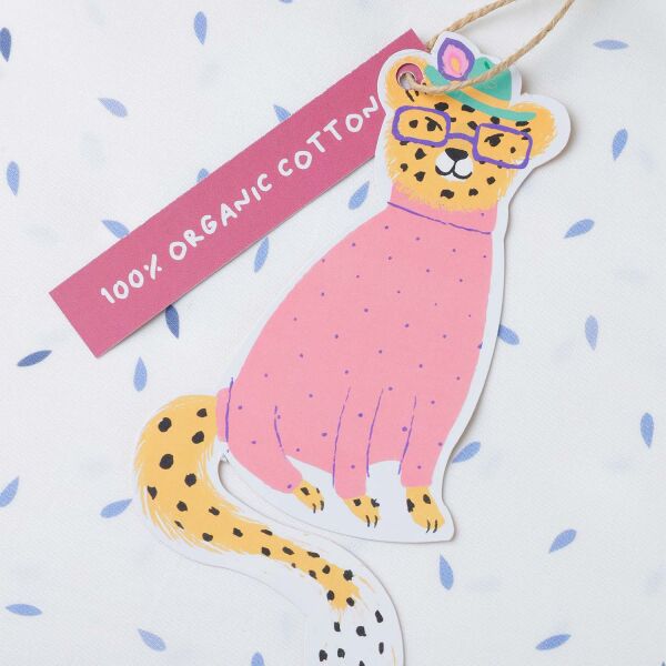 Jera Mini Çocuk Yorgan Kılıfı ve Yastık Kılıfı Leopard The Writer & Rain Drops