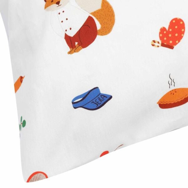 Jera Mini Çocuk Yorgan Kılıfı ve Yastık Kılıfı Fox The Gourmet
