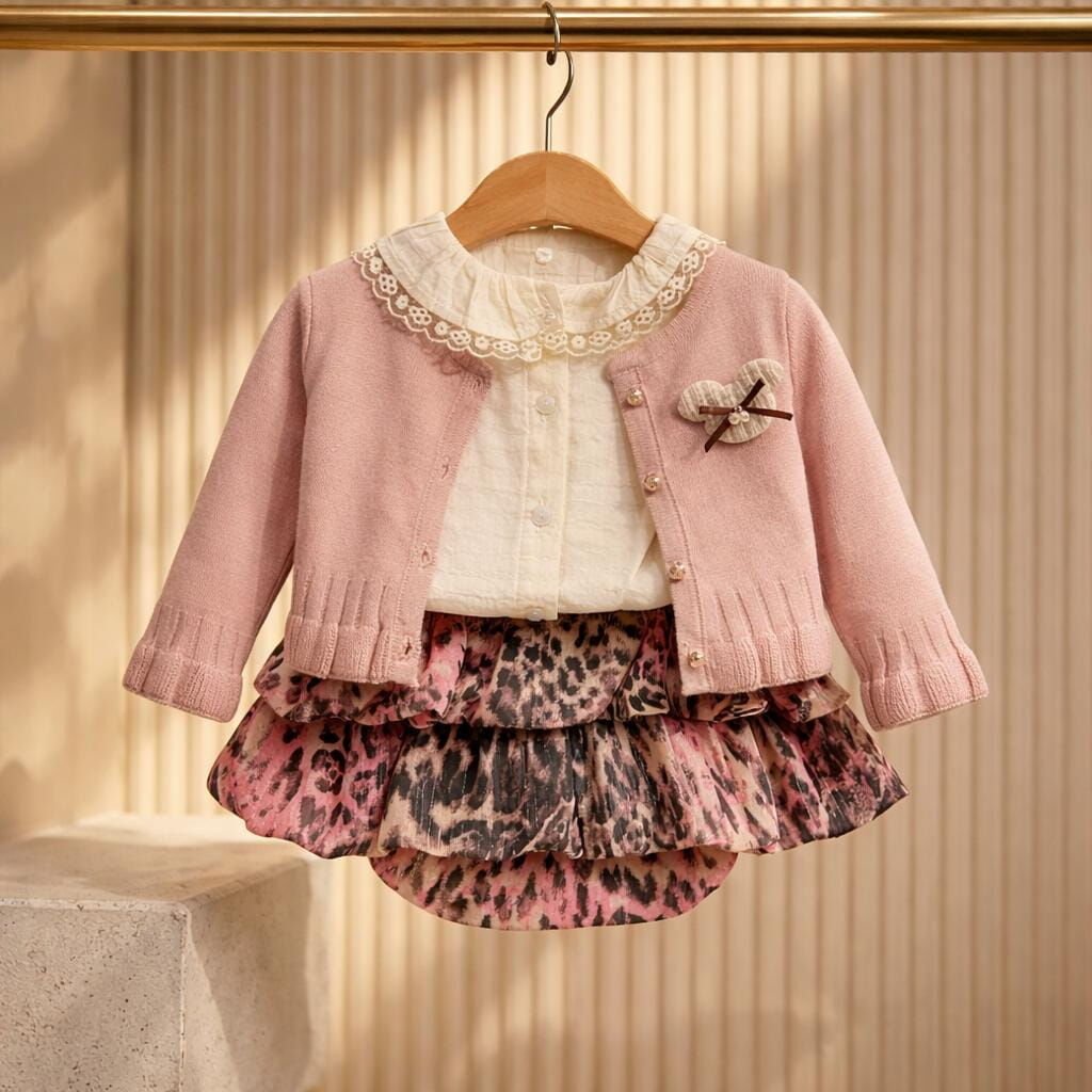 CUMİNO KIDS Rose Sauvage 3'lü Kız Takım