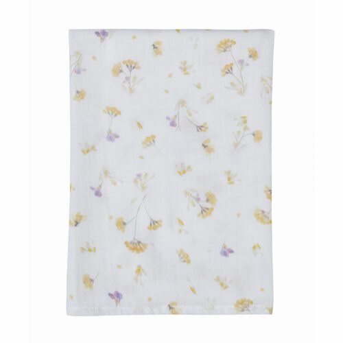 Jera Mini Muslin Kare Kundak Yellow Fields