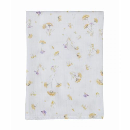 Jera Mini Muslin Kare Kundak Yellow Fields