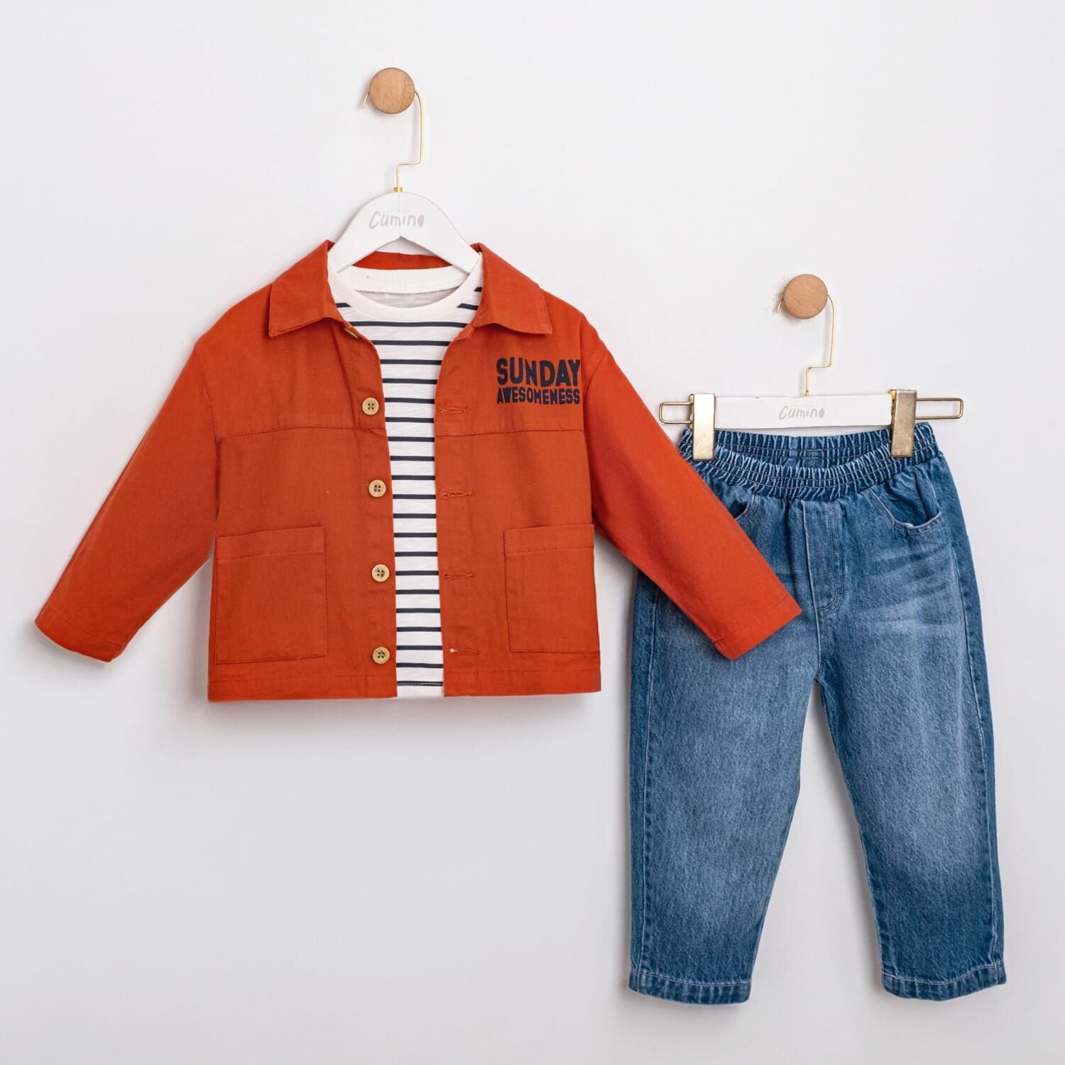 CUMİNO KIDS 3'lü Erkek Takım